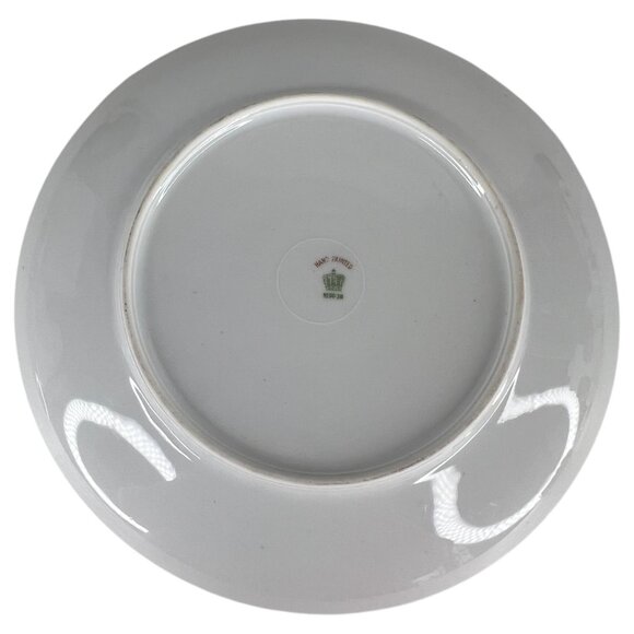 Set Of 2 Hand Painted Nippon Porcelain Plates With Art Deco Floral Designs VTG - Picture 8 of 8